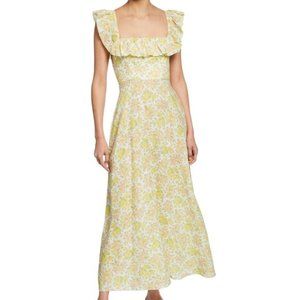 Zimmermann' 'Goldie' Ruffle Long Dress in citrus floral